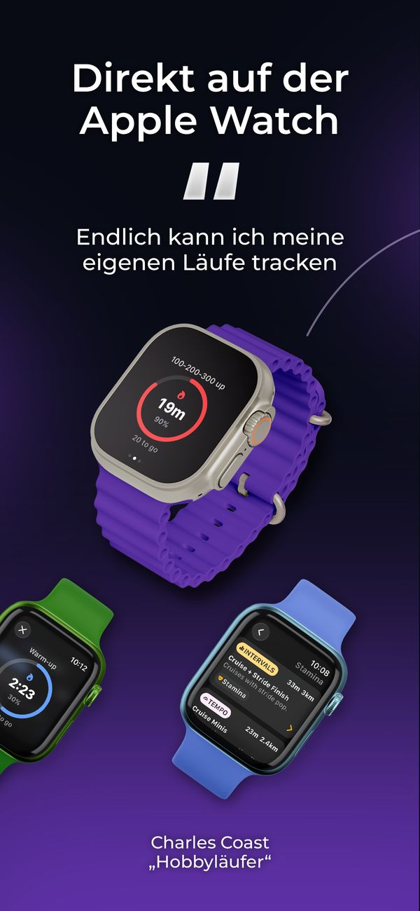 Lauf mit der Uhr