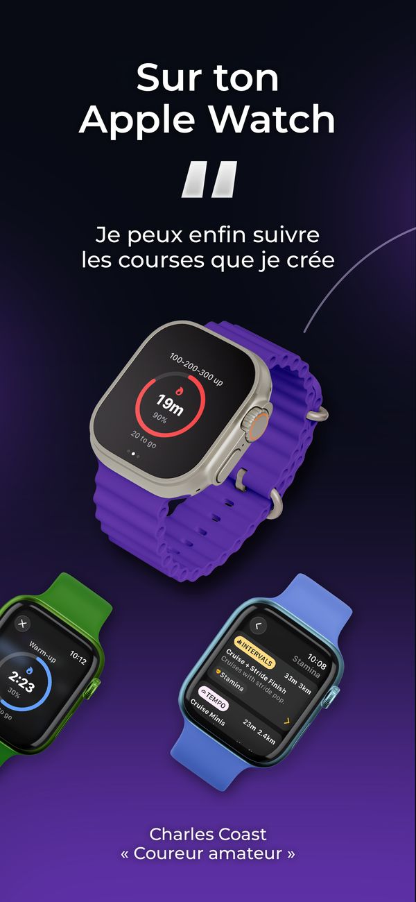 Courez avec votre montre